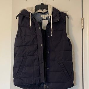 H&M puffer vest with hood. Brand new with tags!